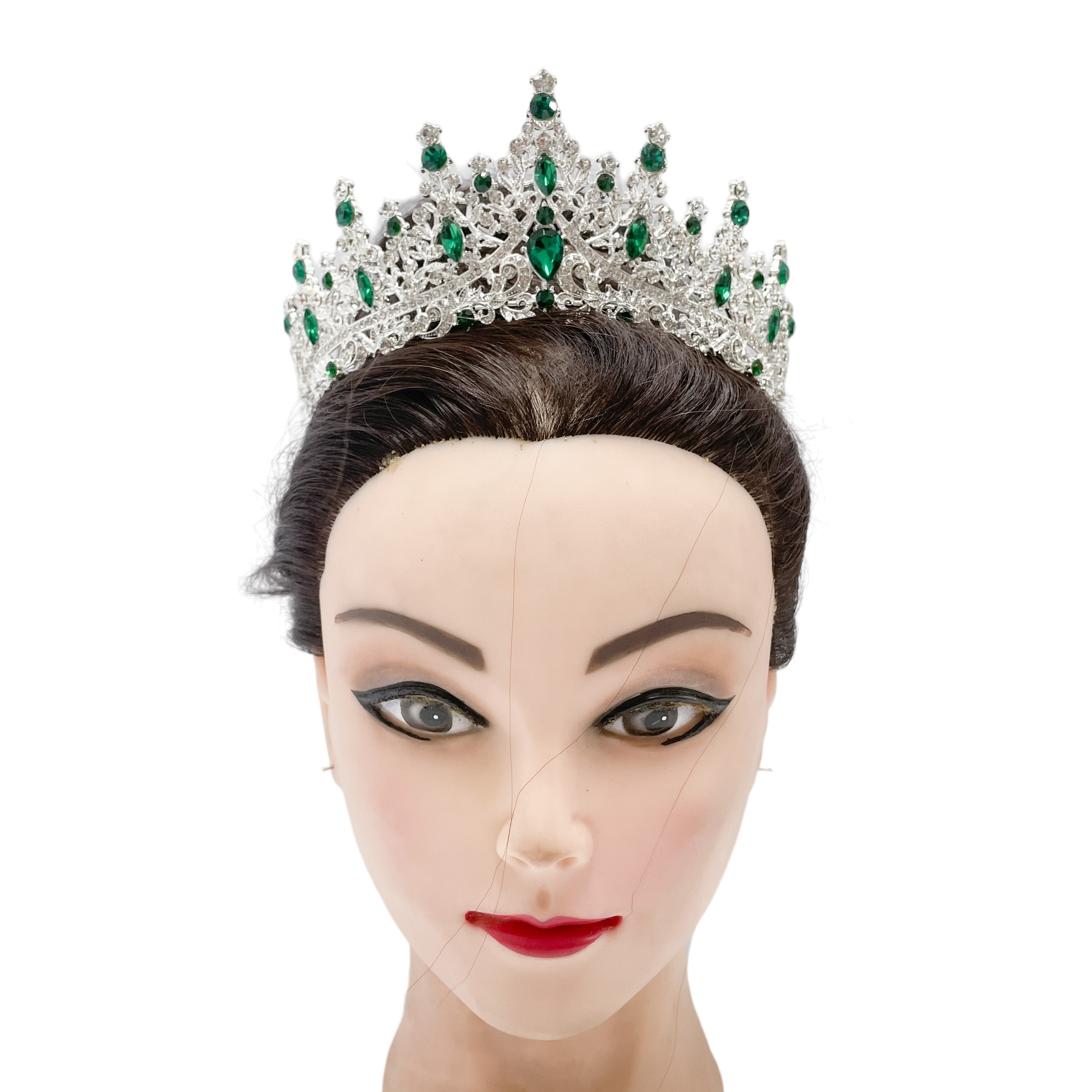 (พร้อมส่ง) เทียร่า 273 สีเงิน-เขียว มงกุฎนางงาม งานสวย ปราณีต QCเพชรทุกเม็ด ร้านคนไทย คุยง่าย ส่งเร็ว