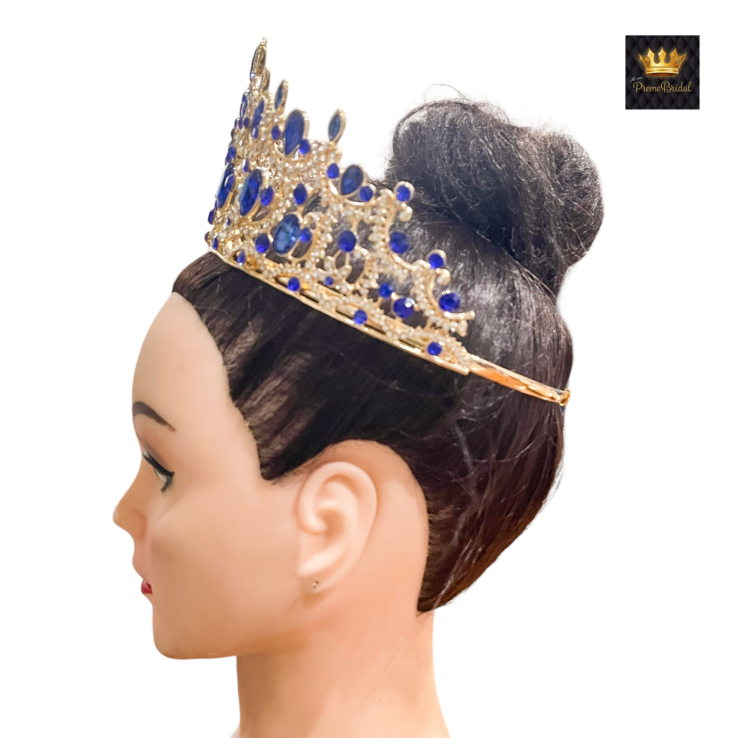 (พร้อมส่งจากไทย) มงกุฏ 105 สีน้ำเงิน มงกุฎนางงาม มงกุฎเพชร มงกุฎประกวด สินค้าพร้อมส่ง ไม่ต้องรอนาน งานพรีเมี่ยม