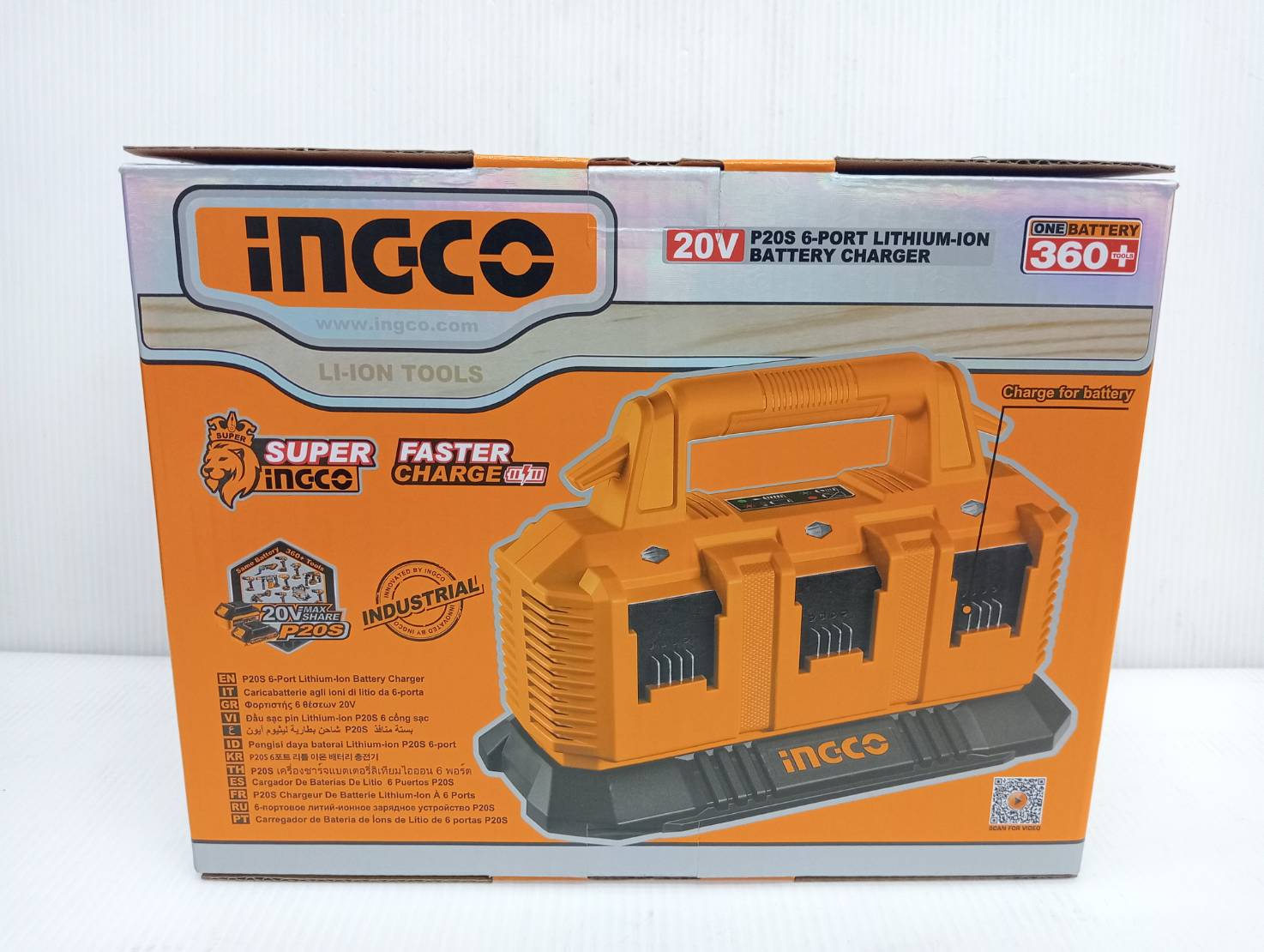 แท่นชาร์จ6ช่อง FCLI2064 INGCO