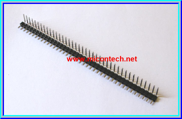 5x Pin header 2.54mm 1x40 ways Angle SIL
