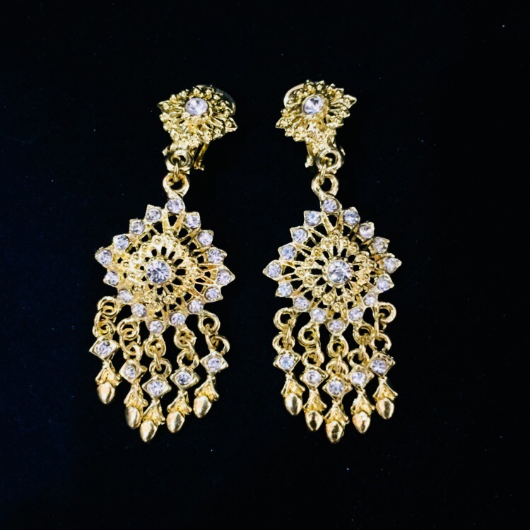 (พร้อมส่ง) ต่างหู 006 ต่างหูเครื่องประดับไทย