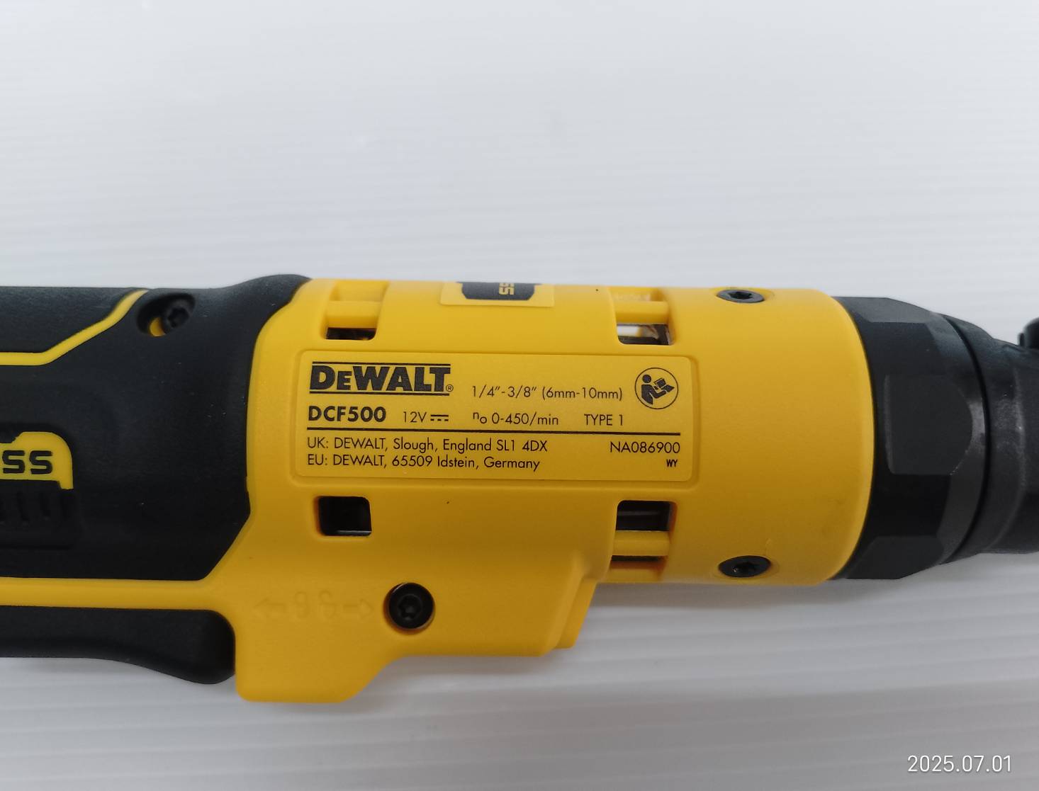 DEWALT ประแจบล็อก1/4-3/8 นิ้ว 12V DCF500N-XJ ด้ามสั้น (ตัวเปล่า)