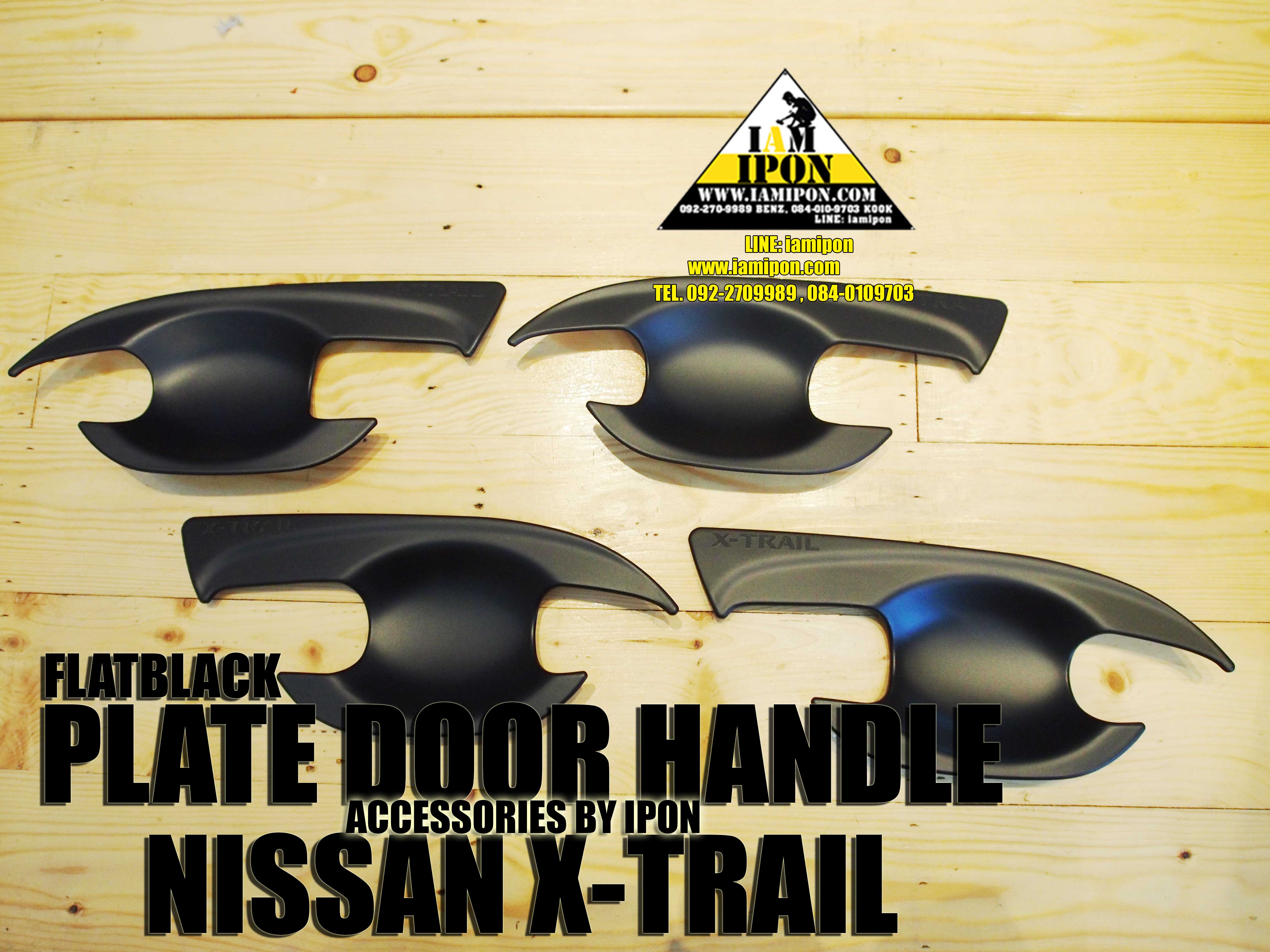 PALTE DOOR HANDLE NISSAN X-TRAIL FLATBLACK 2012-2015 เบ้ารองมือเปิดดำด้านนิสสันเอ็กเทรล 2012-2015