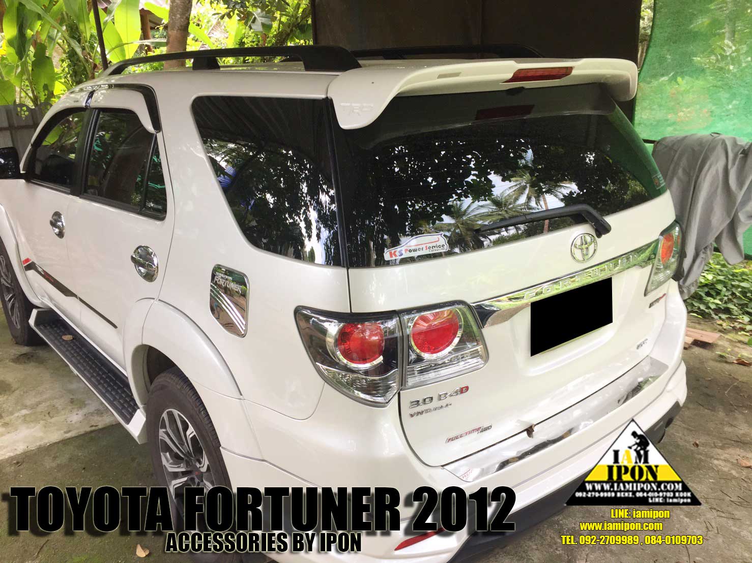 TAIL LAMP COVER FORTUNER CHAMP 2012 FLATBLACK ครอบไฟท้ายดำด้านฟอร์จูนเนอร์แชมป์ 2012
