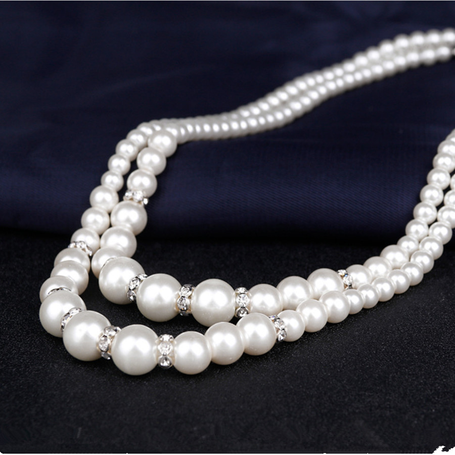 (พร้อมส่ง) สร้อยคอไข่มุก+ต่างหู 090 (แบบเข็ม) มีกำไลสวยหรู ส่งด่วนจาก จ.อุบลราชธานี