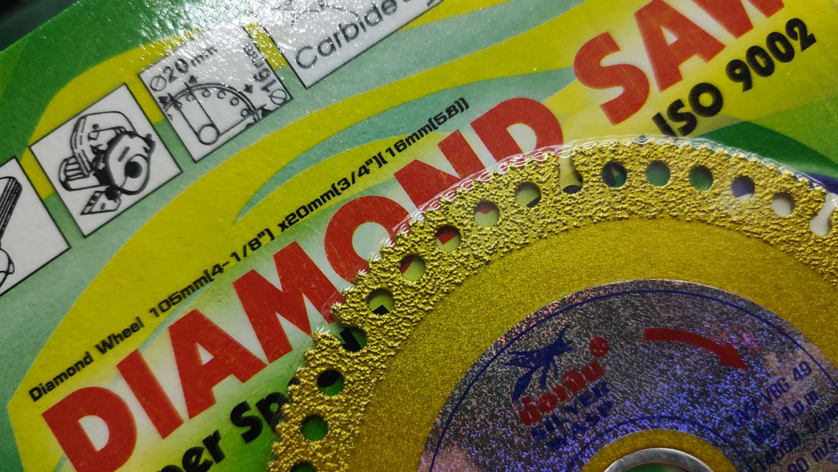 ใบตัดเพชรอเนกประสงค์ 4” ตราต่อเงิน ตัดได้ทั้งเหล็ก กระจก กระเบื้อง ไม้ พีวีซี ไม้ หินอ่อน แกรนิต