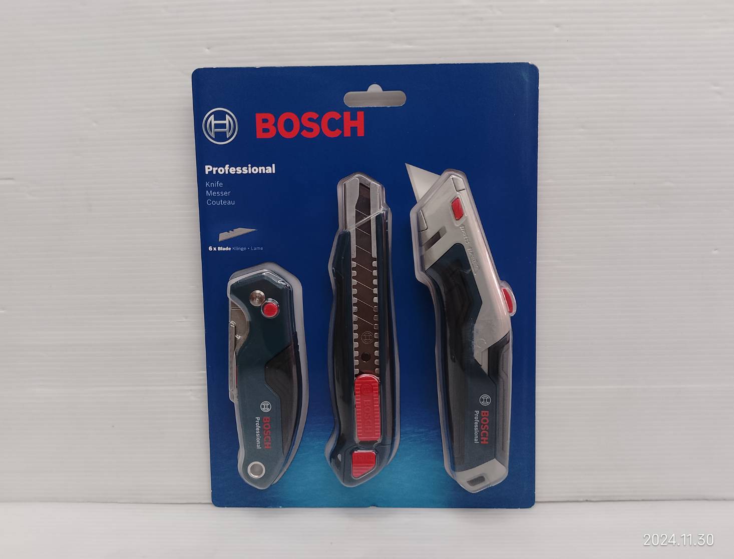 BOSCH ชุดอุปกรณ์งานช่าง 3 ตัวชุด 1600A027M4