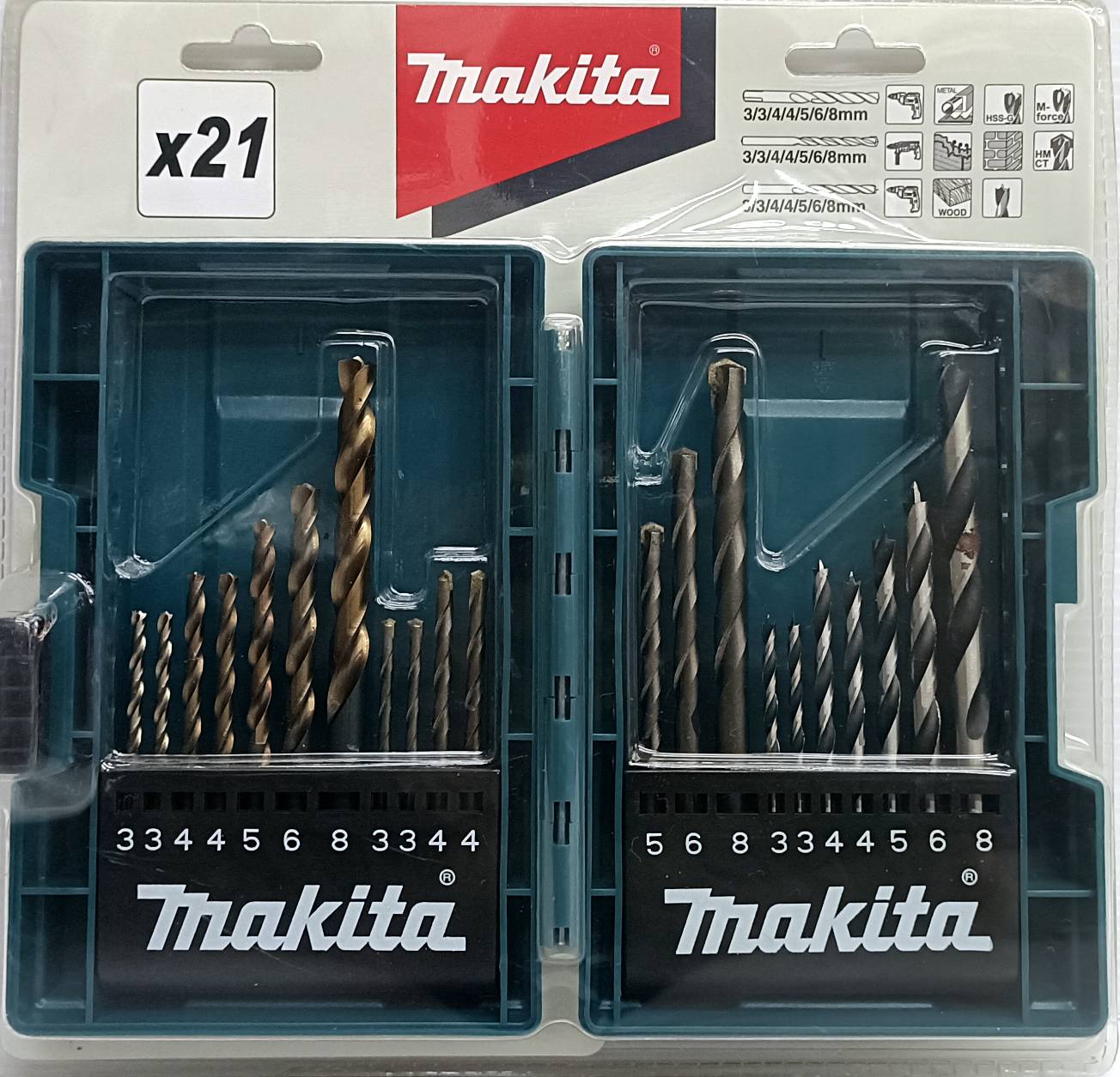 ชุดดอกสว่าน 21ตัวชุด B-44884 MAKITA
