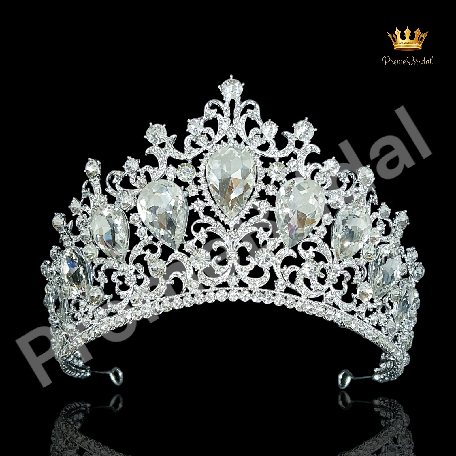 (พร้อมส่ง) เทียร่า 378 สีเงิน งานสวย ปราณีต QCเพชรทุกเม็ด สินค้าพร้อมส่งจากไทย