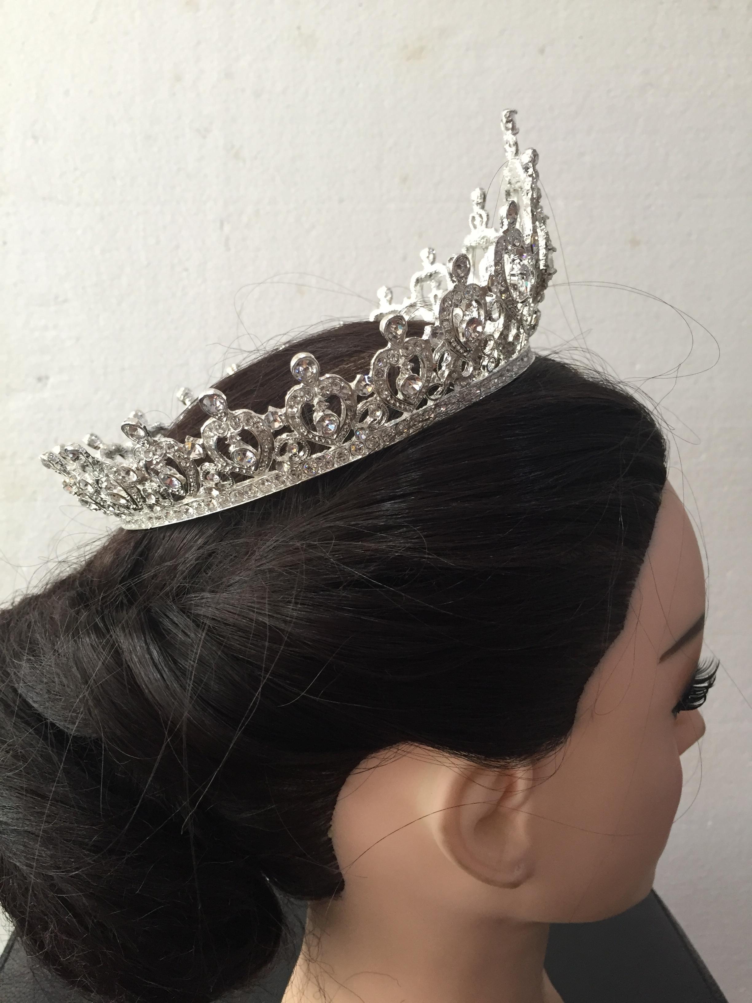 (พร้อมส่ง) มงกุฎ 038 สีเงิน