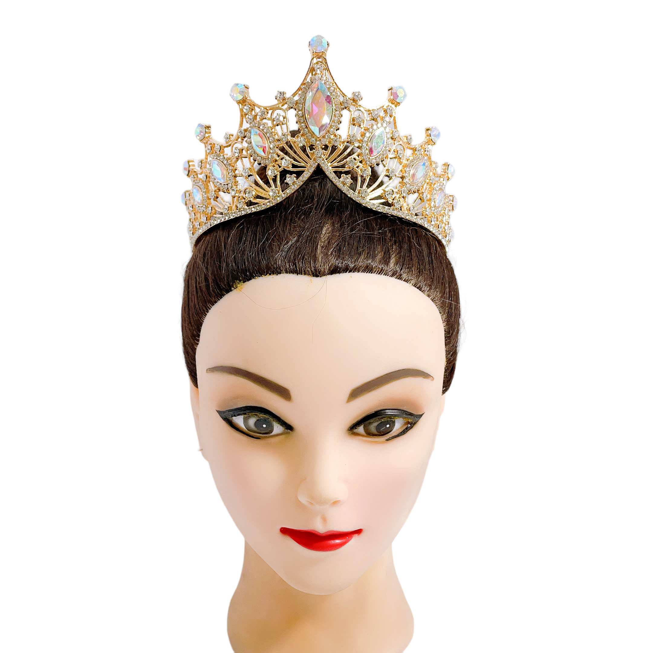 (พร้อมส่ง) เทียร่า 303 สีทอง-เหลืองAB มงกุฎนางงาม งานสวย ปราณีต QCเพชรทุกเม็ด สินค้าพร้อมส่งจากไทย