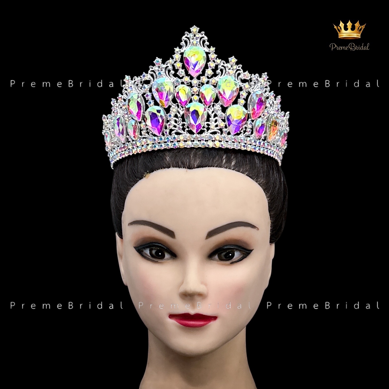 (พร้อมส่ง) เทียร่า 452 มงกุฎครึ่งหัว ไซส์นางงาม ปราณีต QCเพชรทุกเม็ด สินค้าพร้อมส่งจากไทย