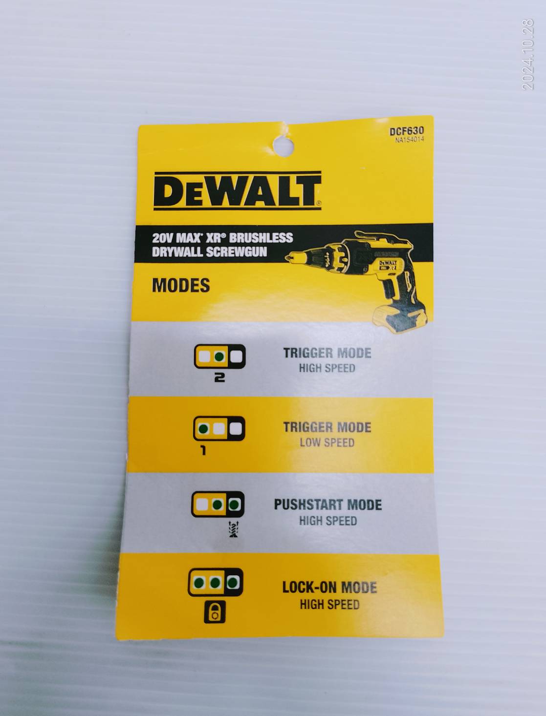 ไขควงไร้สาย20V DCF630B DEWALT (ตัวเปล่า)