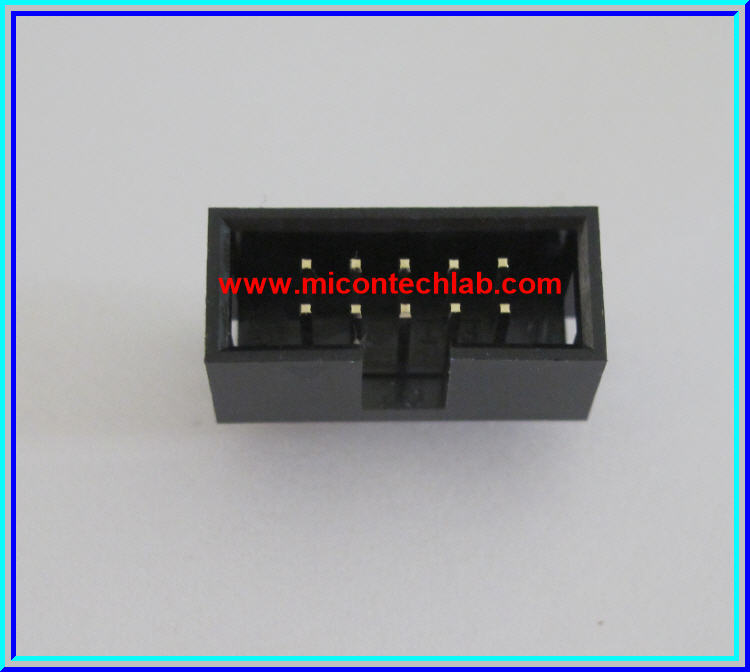 1x Male IDC10 SOCKET CONNECTOR 10 PINS 2.54mm