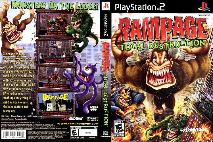 RAMPAGE TOTAL DESTRUCTION [US : DVD5 1 Disc]