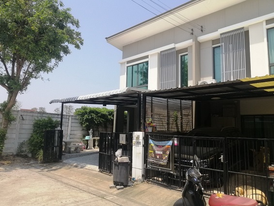 H1150 ขายทาวน์โฮม 2ชั้น 31.1 ตร.วา หลังมุมใน หมู่บ้านพฤกษา วิลล์64 สายไหม อยู่ก่อนถึงซอยสายไหม74 โครงการติดถนนสายไหม ต่อเติมแล้ว