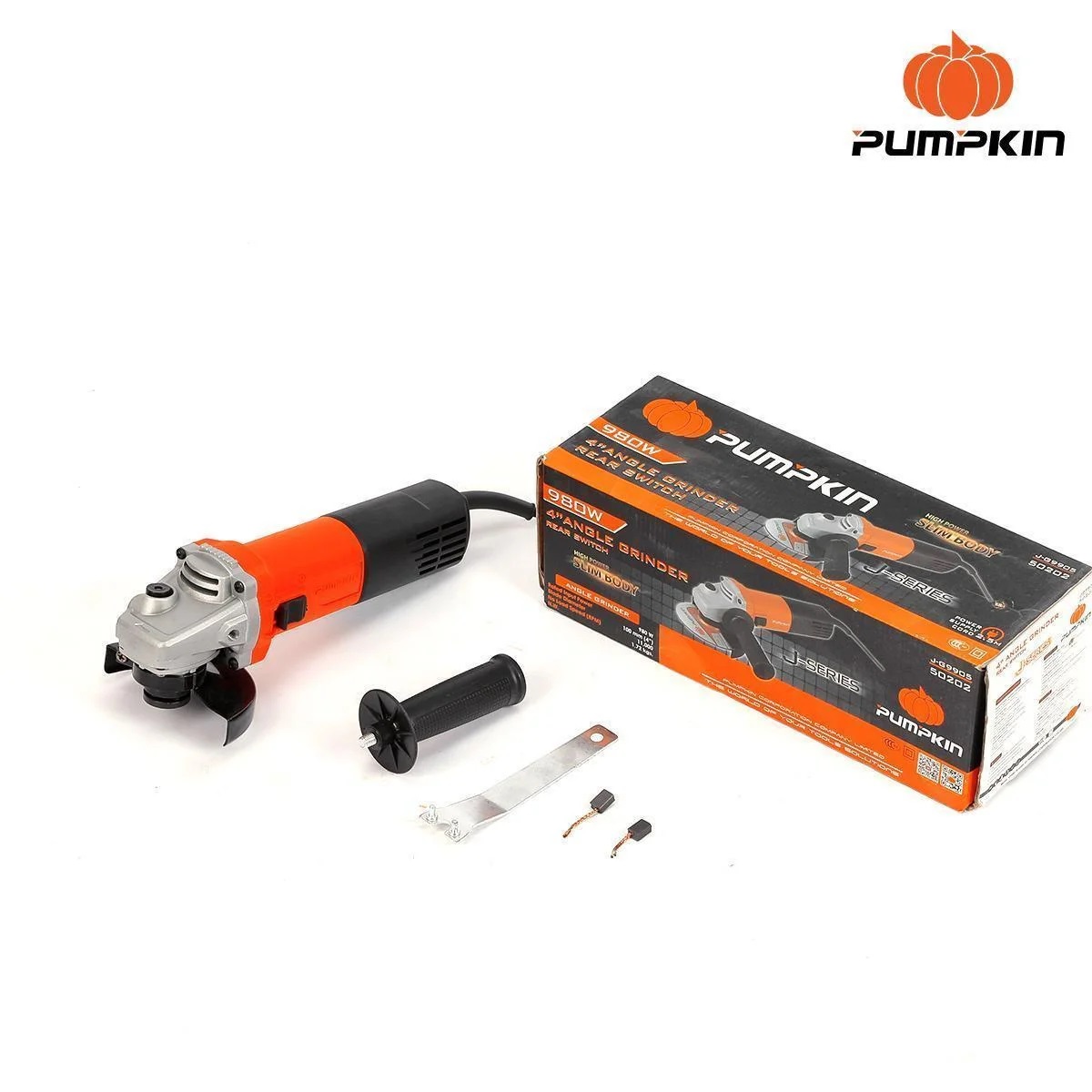 เครื่องเจียรมือ4″ 980W. J-G9905 J-Series PUMPKIN สวิตซ์ข้าง 50202