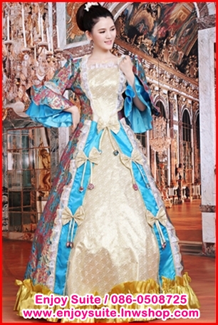 ชุดเจ้าหญิงอลิซาเบธ สีชมพู