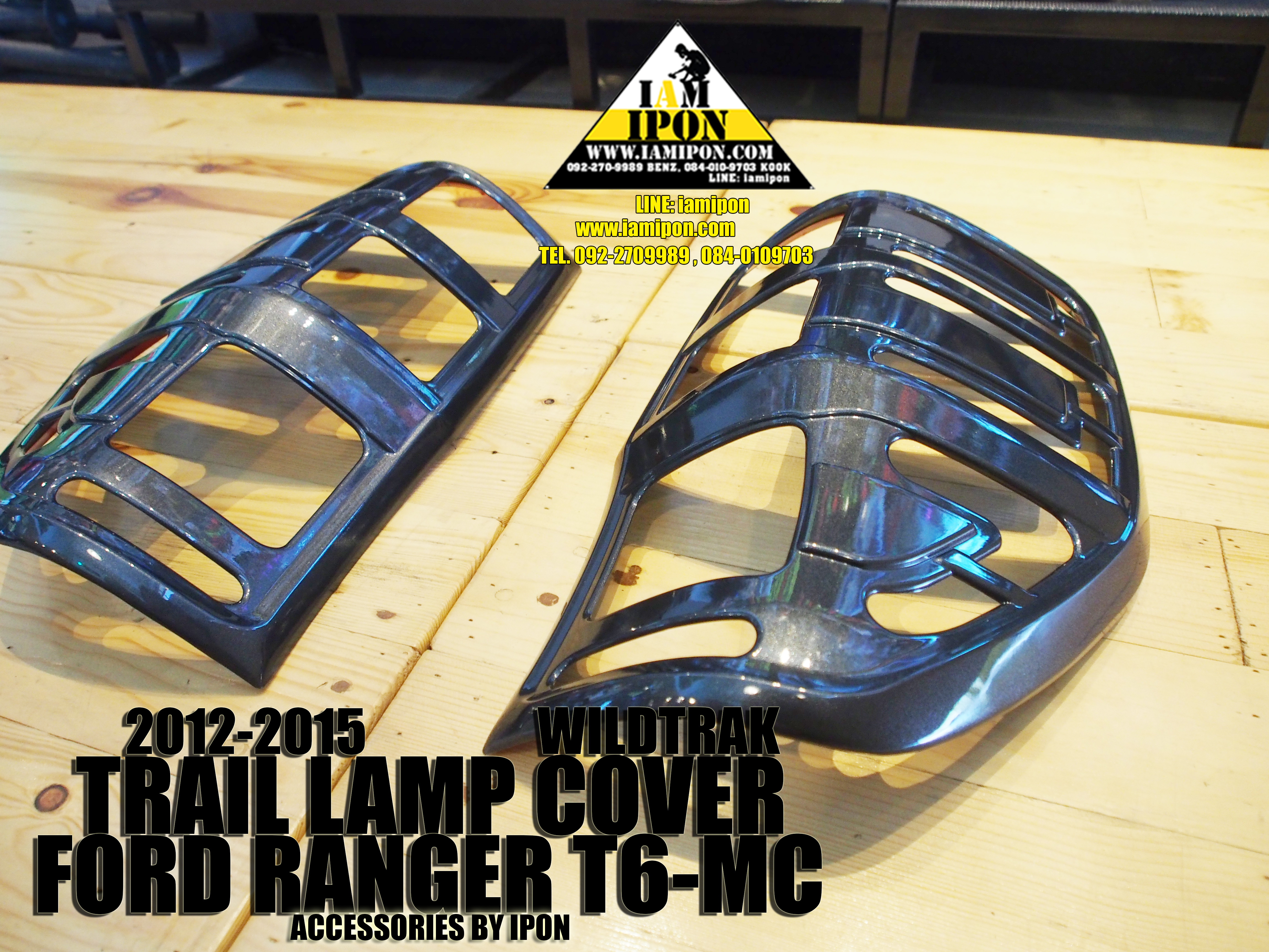 TAIL LAMP COVER FORD RANGER T6 WILDTRAK ครอบไฟท้ายสีไวล์ดแทรคฟอร์ดเรนเจอร์ T6