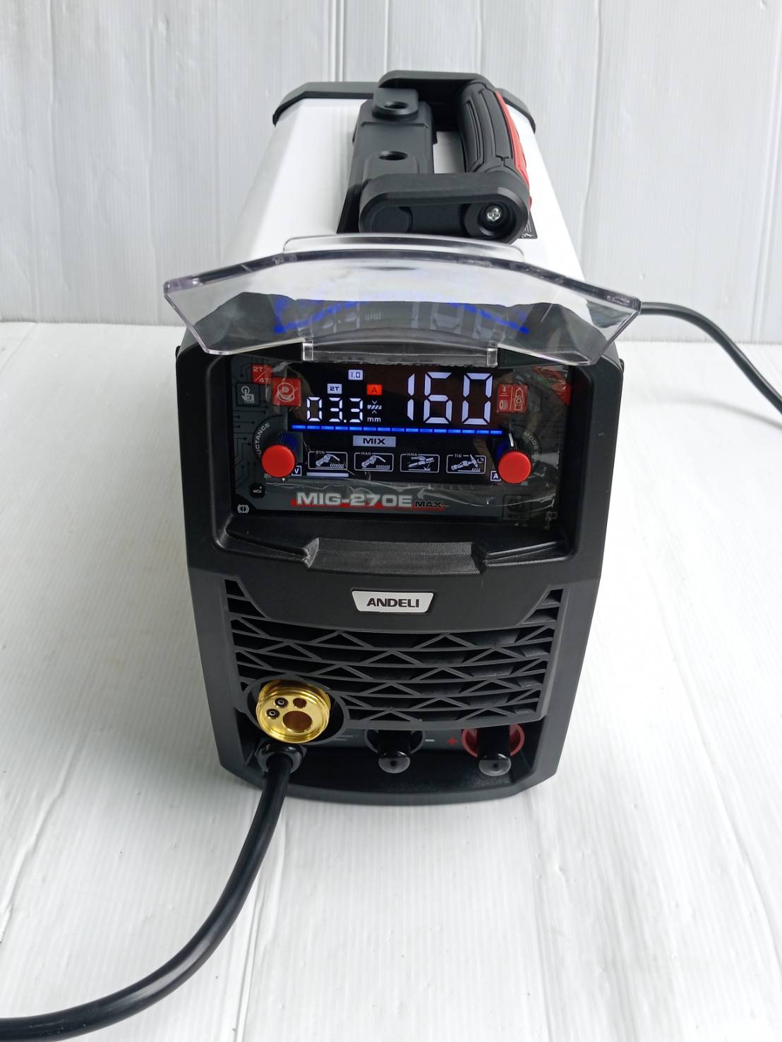 เครื่องเชื่อม160A MIG-270E MAX หน้าจอLED ปรับไฟแสดงผล ANDELI