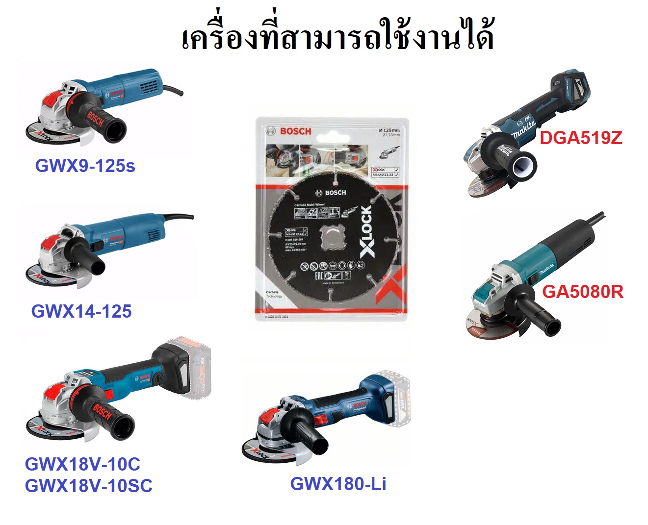 ใบตัดเอนกประสงค์5" carbide Multi BOSCH X-LOCK