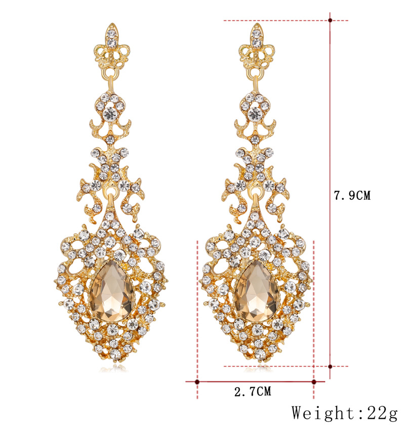 (พร้อมส่ง) ต่างหู 032 (เข็ม) สวยๆ ใส่ออกงาน เพชรหรูหรา