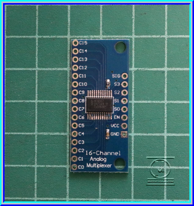 1x วงจรไอซี CD74HC4067 16-Channel Analog Multiplexer/Demultiplexer