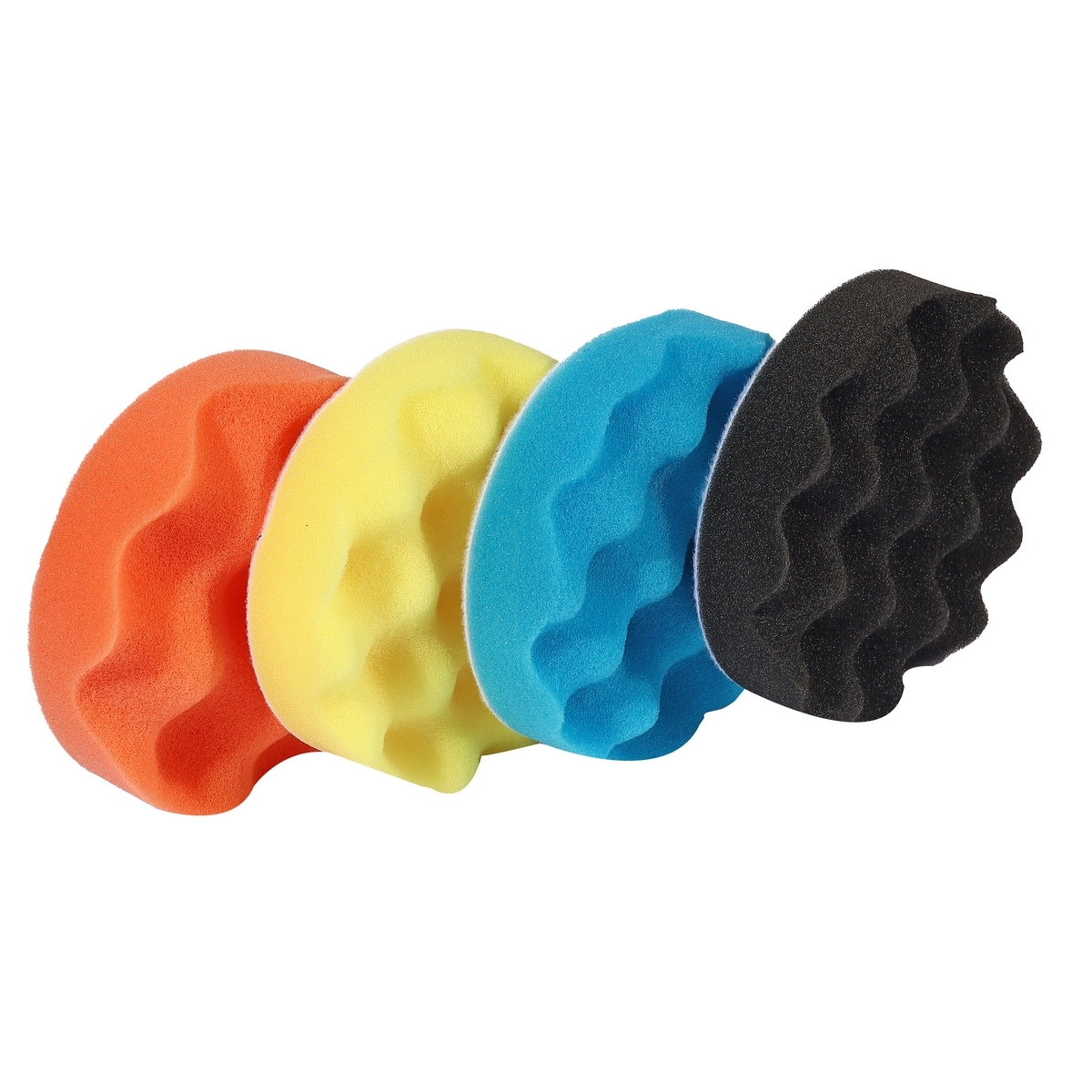 POLO ชุดฟองน้ำขัดรถ ขนาด 4 นิ้ว พร้อมจานจับ+แกน บรรจุ 11 ชิ้น/ชุด P523-0910