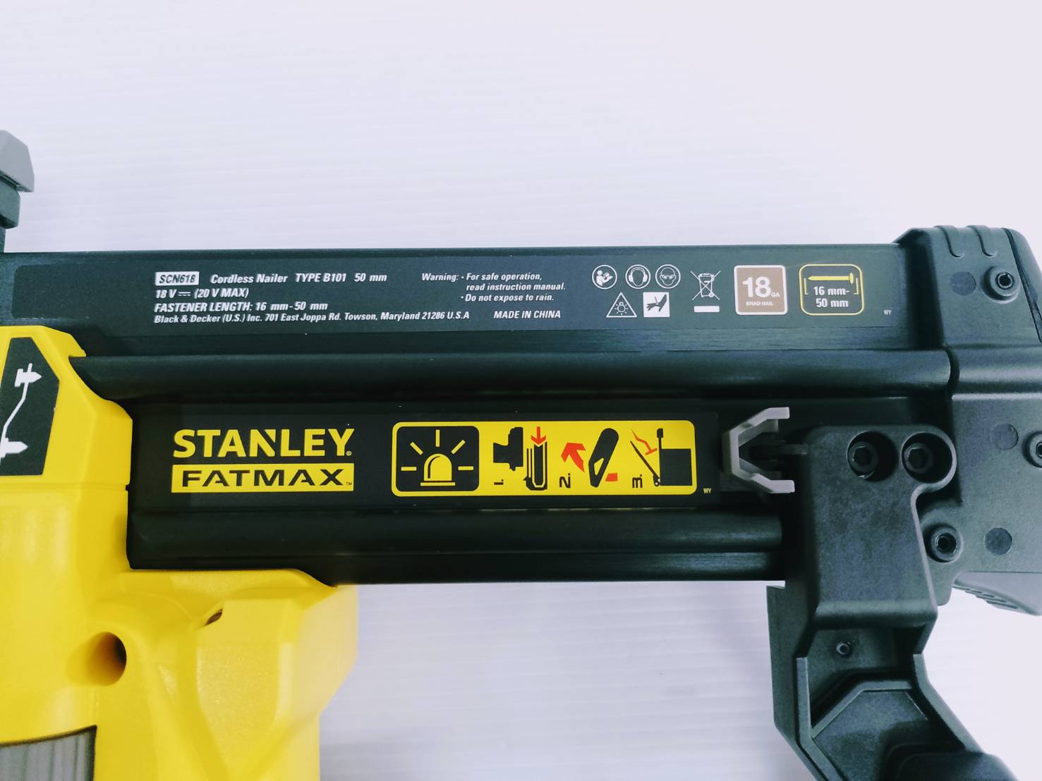 เครื่องยิงตะปู20VMax SCN618 18GA STANLEY (F15-F50)