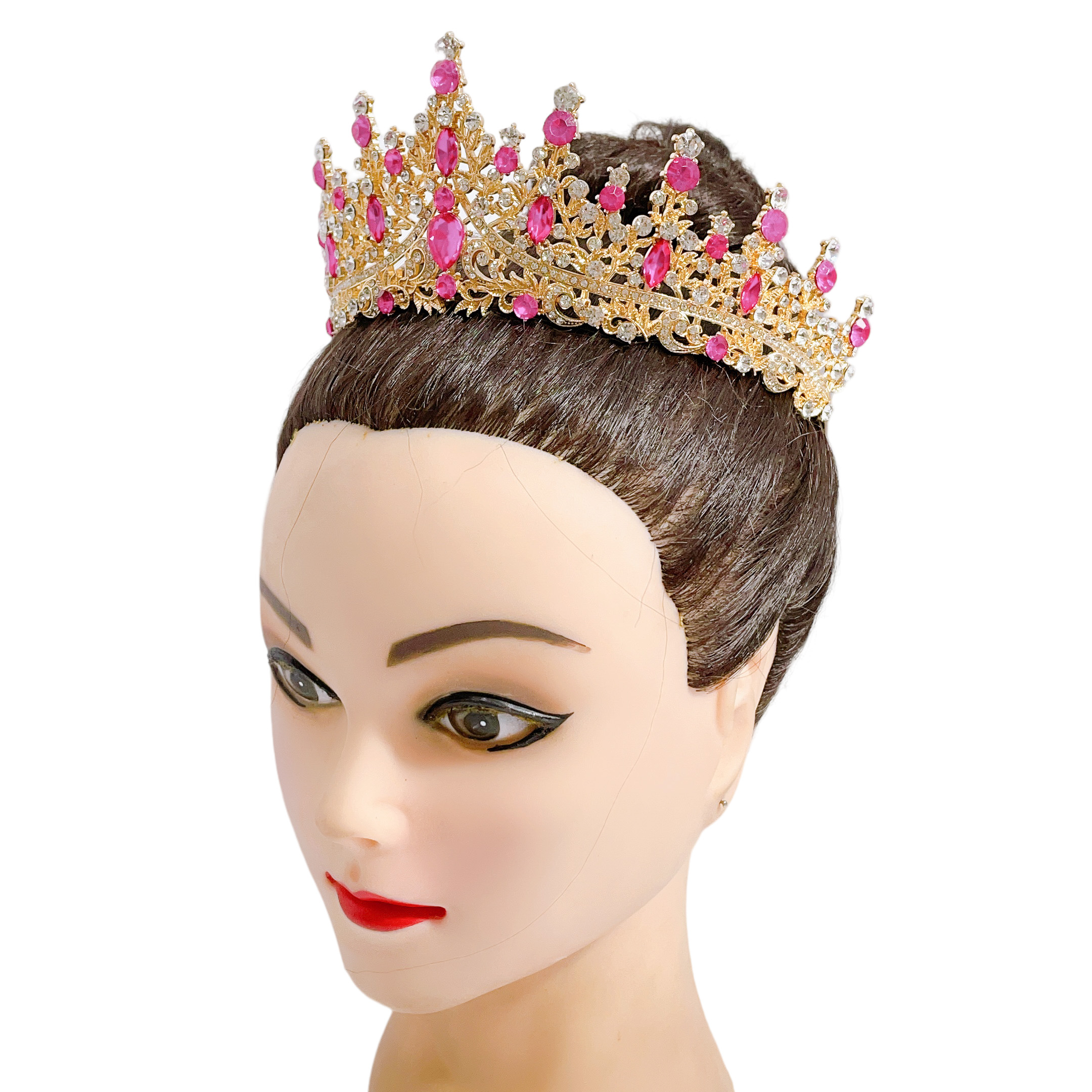 (พร้อมส่ง) เทียร่า 273 สีชมพูบานเย็น-ทอง มงกุฎนางงาม งานสวย ปราณีต QCเพชรทุกเม็ด ร้านคนไทย คุยง่าย ส่งเร็ว