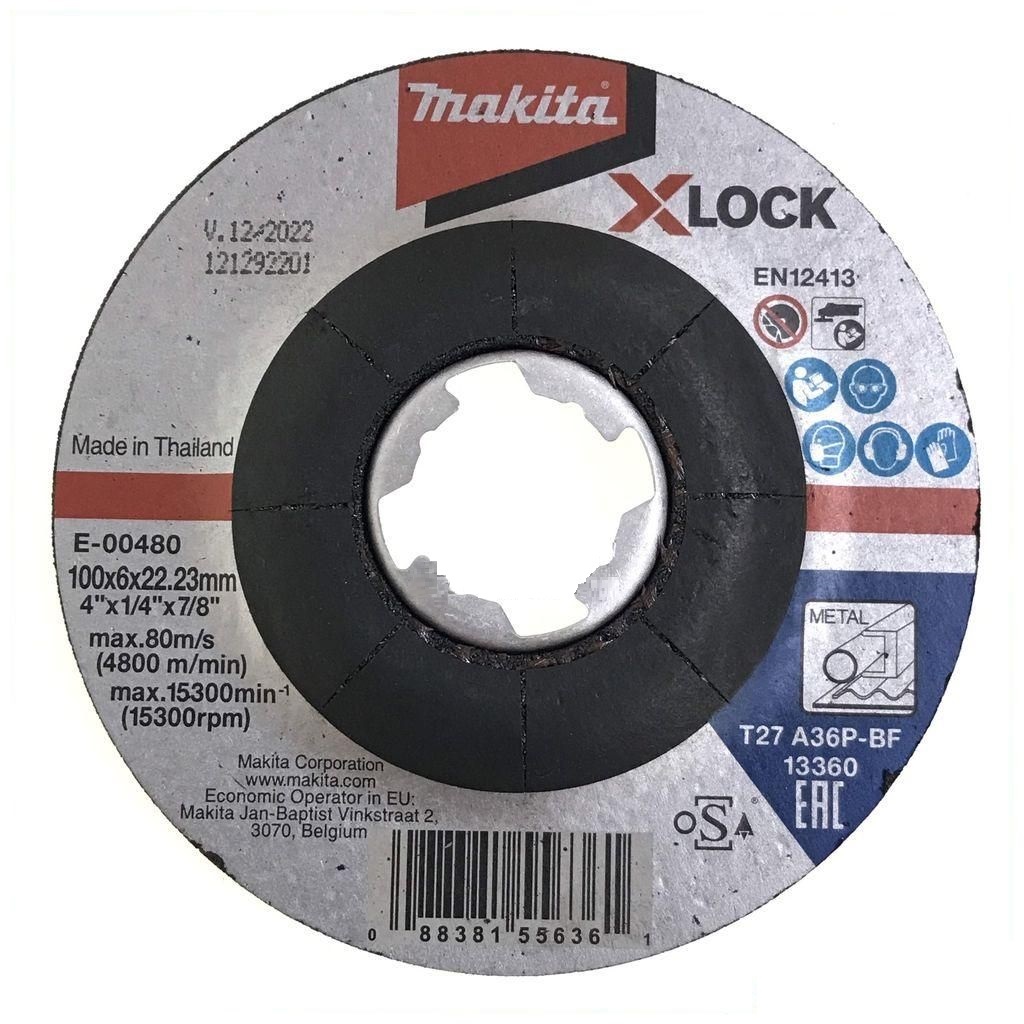 ใบเจียรเหล็ก4"x6 MAKITA X-LOCK