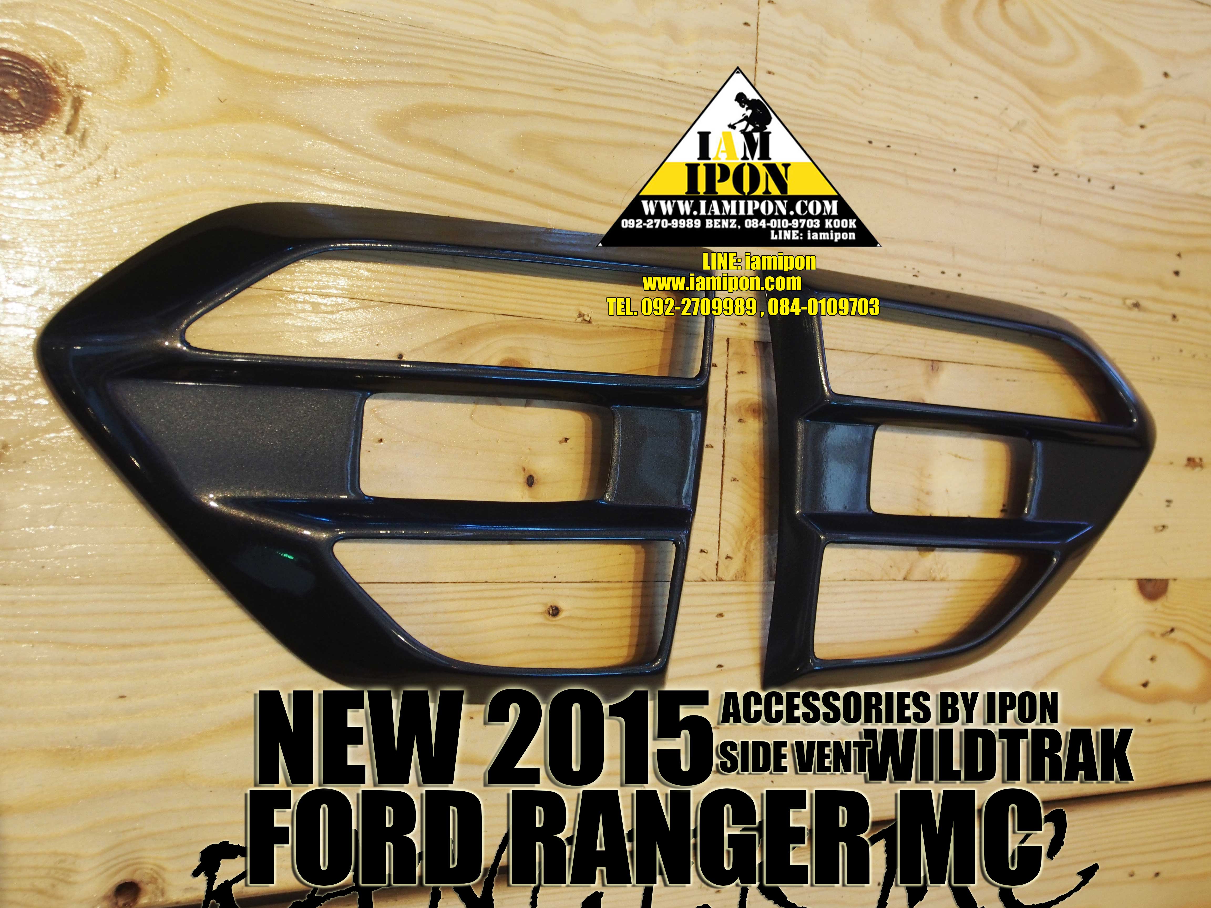 SIDE VENT FORD RANGER MC WILDTRAK 2015 ครอบแก้มวายแทรกฟอร์ดเรนเจอร์เอ็มซี 2015
