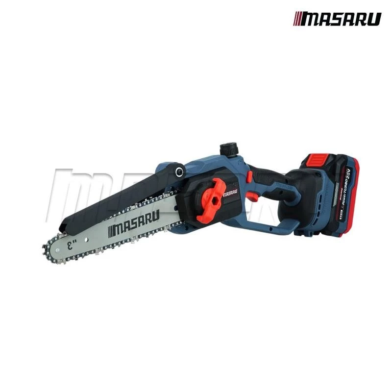 MASARU เลื่อยไฟฟ้าไร้สาย 8 นิ้ว 20V รุ่น SCS-410 เลื่อยตัดไม้ ใช้งานสวน เลื่อยโซ่ไร้สาย มอเตอร์ Brushless