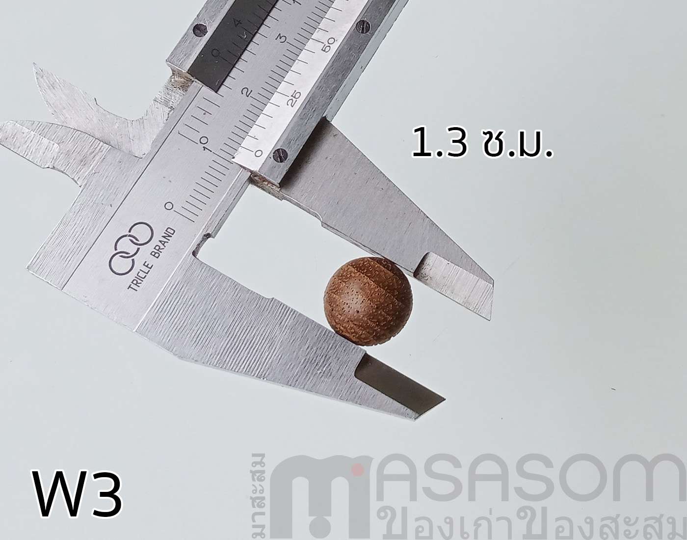 กระดุมไม้สักรูปเห็ด