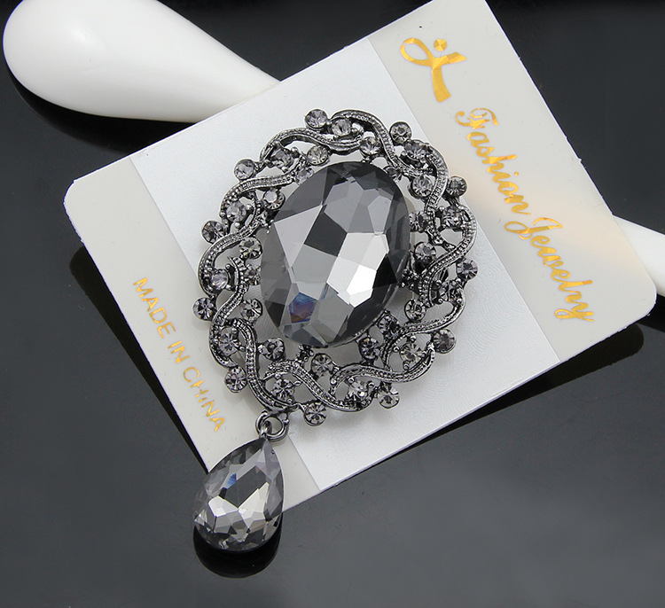 (พร้อมส่ง) เข็มกลัด 078 สีดำ