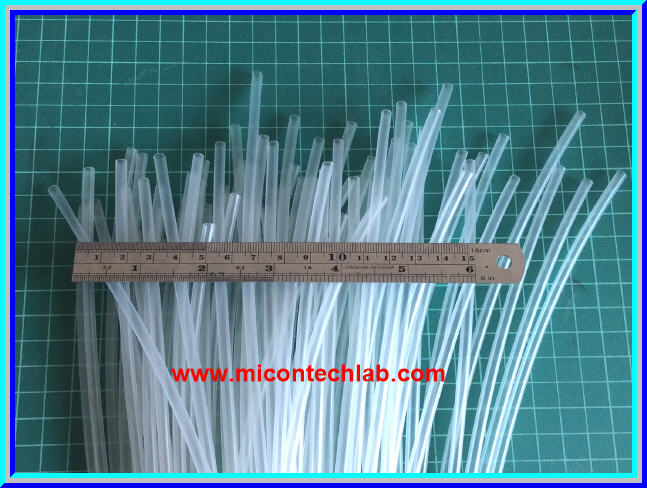 1x ท่อหด สีขาวใส ขนาด 3.5 มม. ยาว 1 เมตร