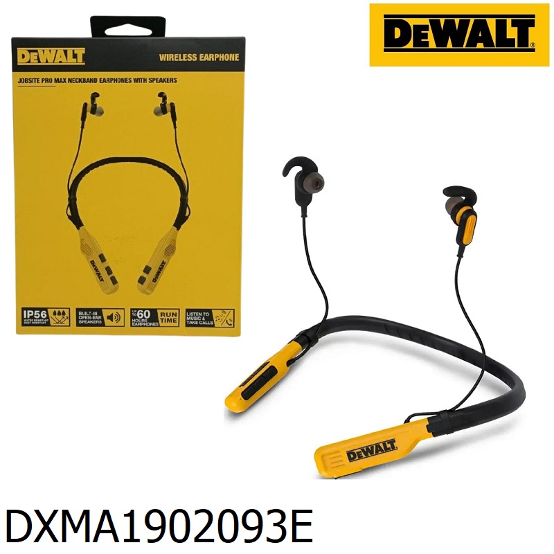 DEWALT DXMA1902093E หูฟังบลูทูธแบบคล้องคอ 2-in-1