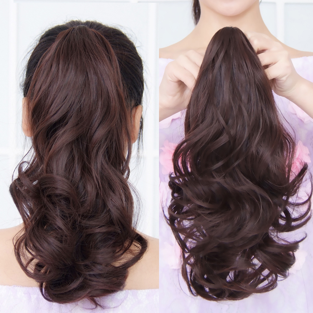 (พร้อมส่ง) 152 วิกผมหางม้า Ponytail ยาว 35 cm (แบบหนีบ)