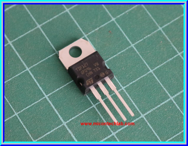 1x ทรานซิสเตอร์ TIP127 PNP ดาร์ลิงตัน 100V 5A (Transistor)