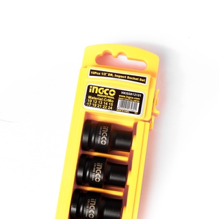 INGCO ชุดลูกบล้อคลม ลูกบล็อกลม 1/2 นิ้ว 10 ลูก/ชุด รุ่น HKISSD12101 ลูกบ็อกซ์ เกรดอุตสาหกรรม