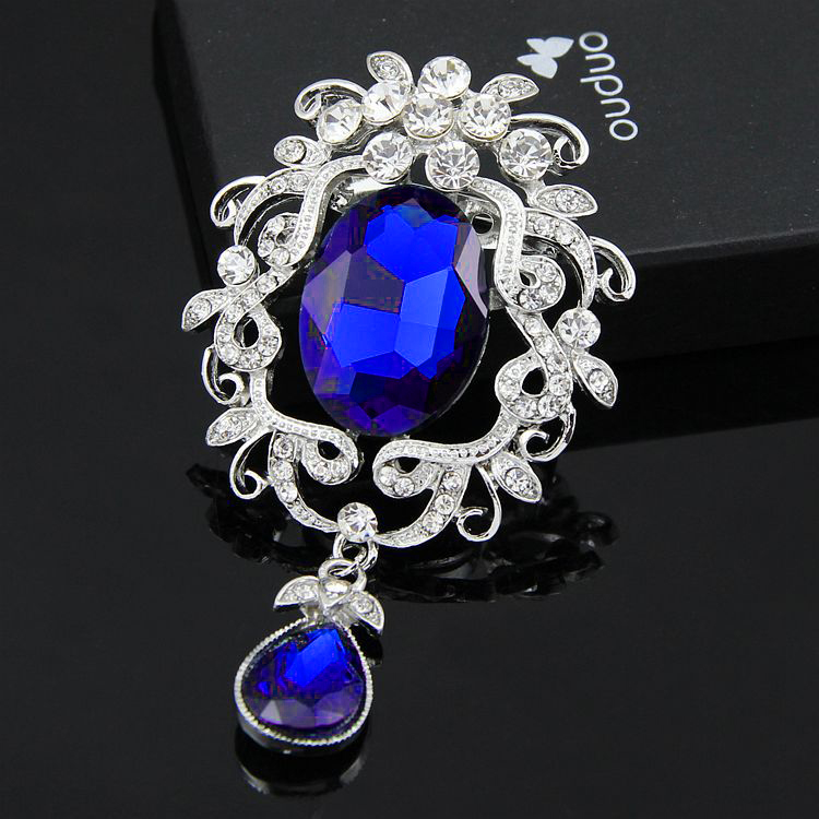 (พร้อมส่ง) เข็มกลัด 064-สีน้ำเงิน