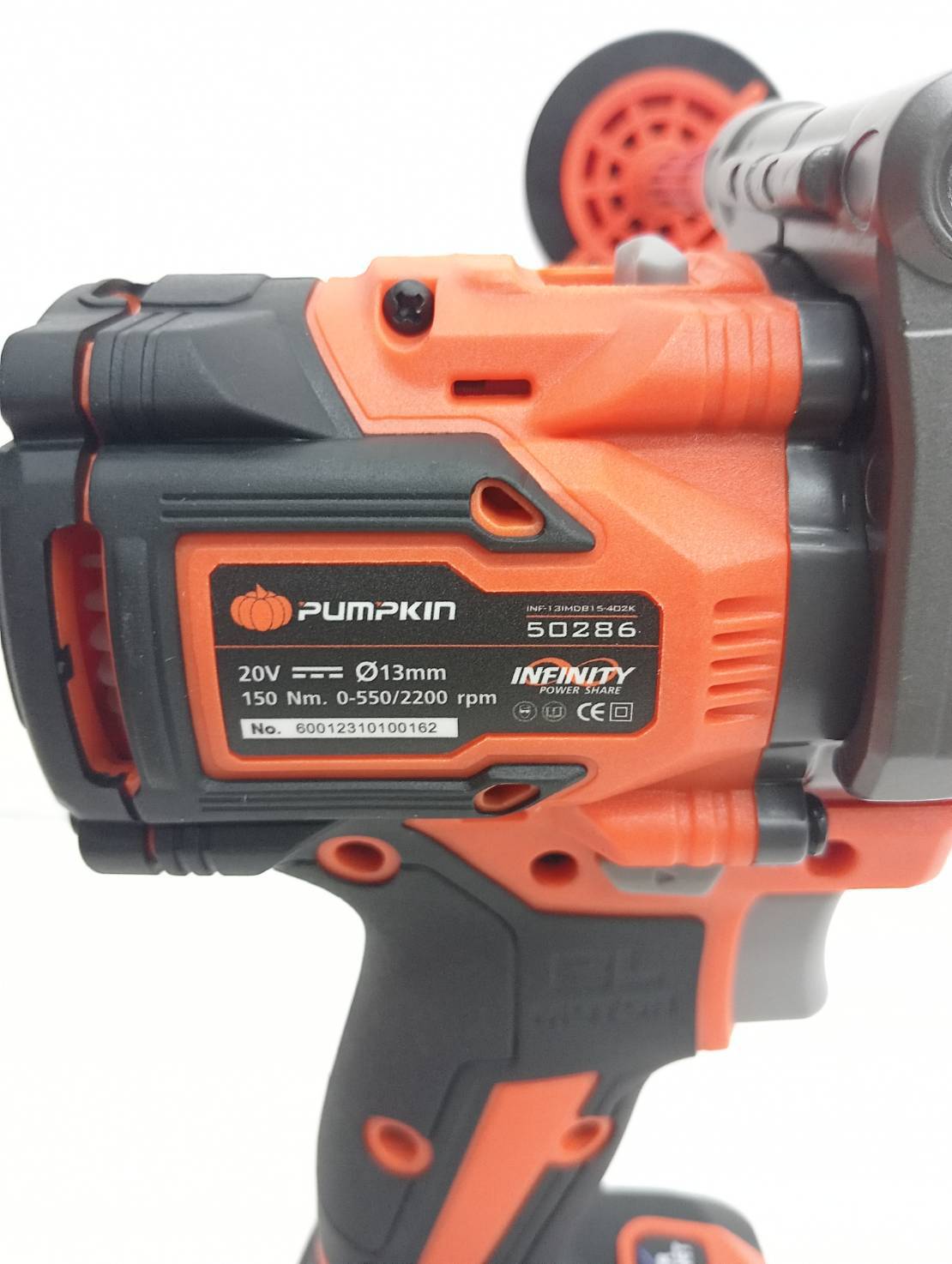 สว่านกระแทก150Nm. 20V INF-13IMDB15-402K PUMPKIN 50286