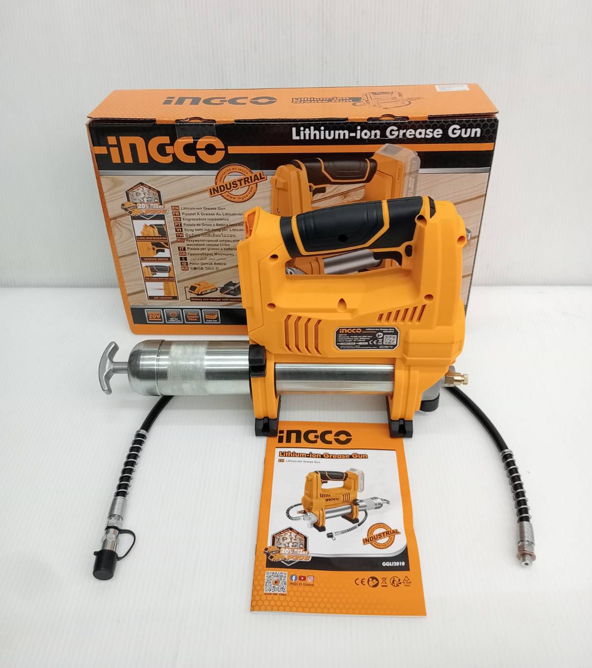 เครื่องอัดจารบี20V GGLI2010 INGCO