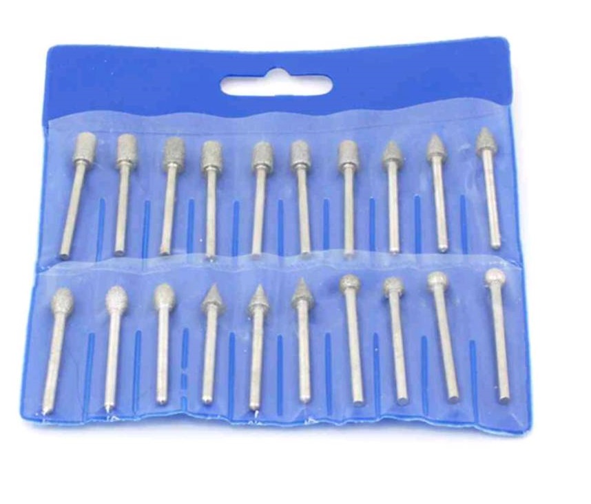 ชุดหัวเจียรเพชร 20ชิ้น แกน3มม. EB-20