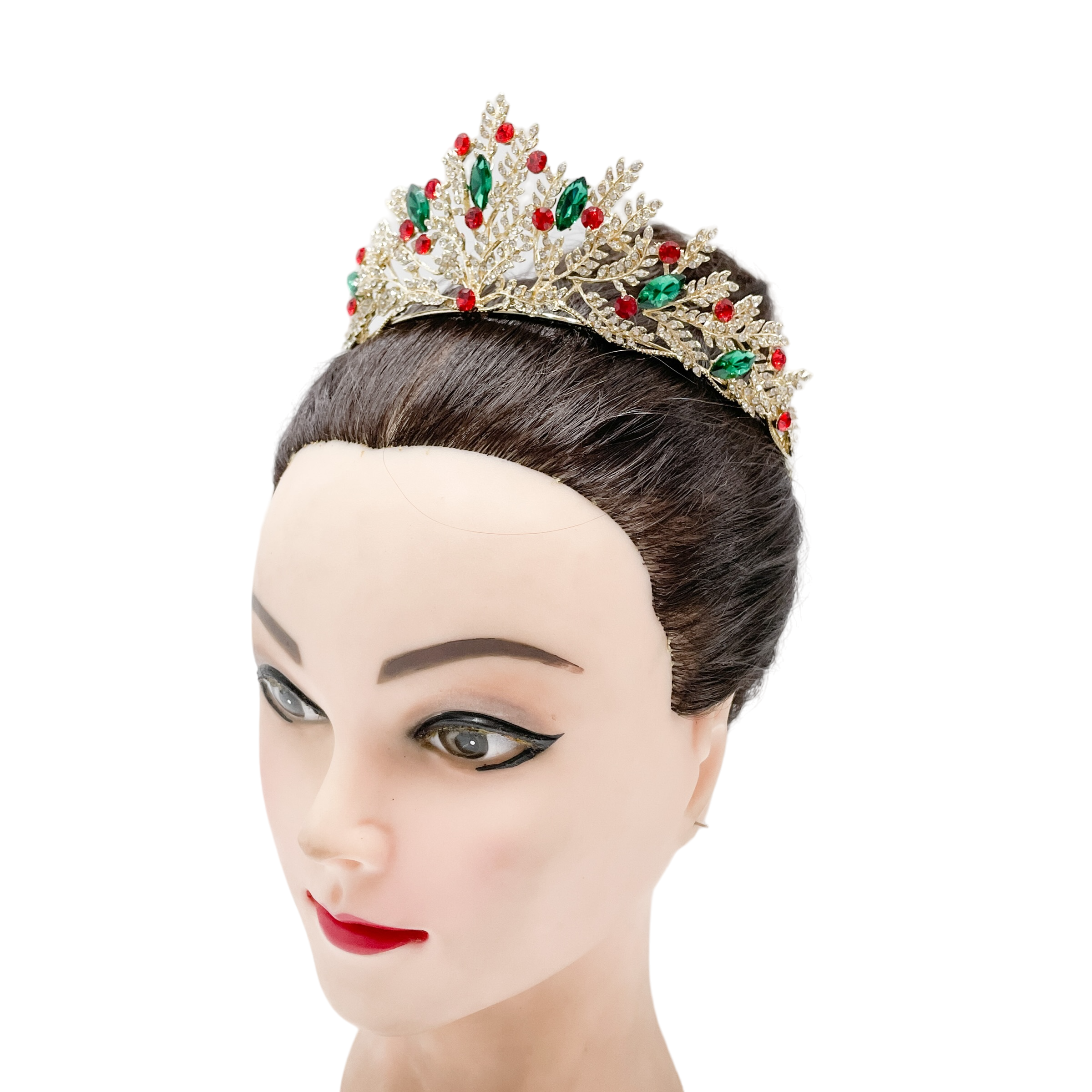 (พร้อมส่ง) มงกุฎคริสต์มาส 001 งานสวย ปราณีต QCเพชรทุกเม็ด สินค้าพร้อมส่งจากไทย