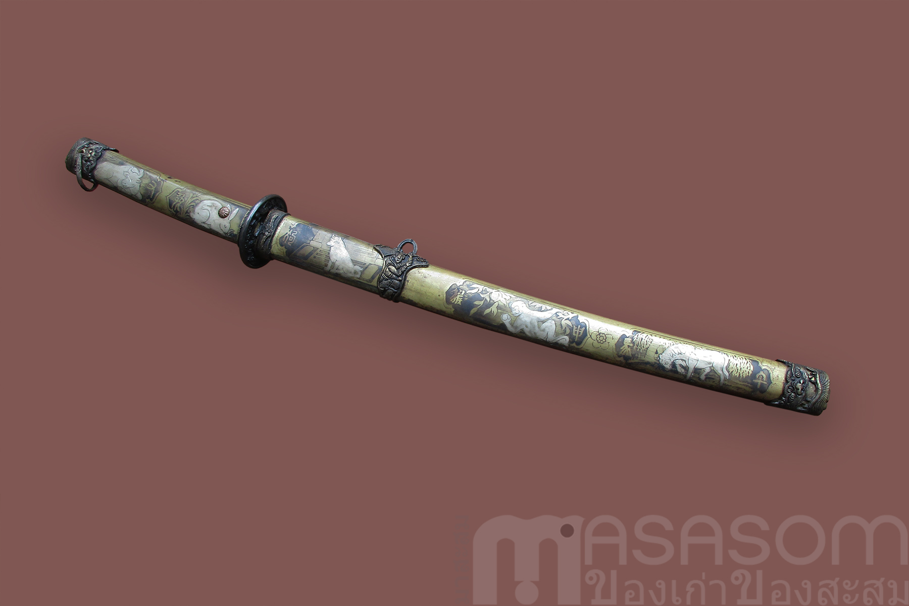 ดาบญี่ปุ่นขนาดกลางลาย 12 นักษัตร