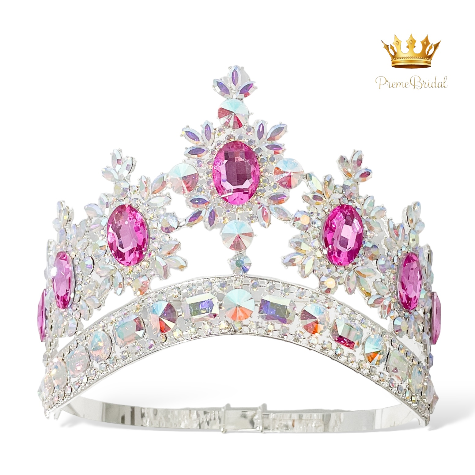 (พร้อมส่งจากไทย) มงกุฏ 100 สีชมพู มงกุฎนางงาม มงกุฎเพชร มงกุฎประกวด สินค้าพร้อมส่ง ไม่ต้องรอนาน งานพรีเมี่ยม