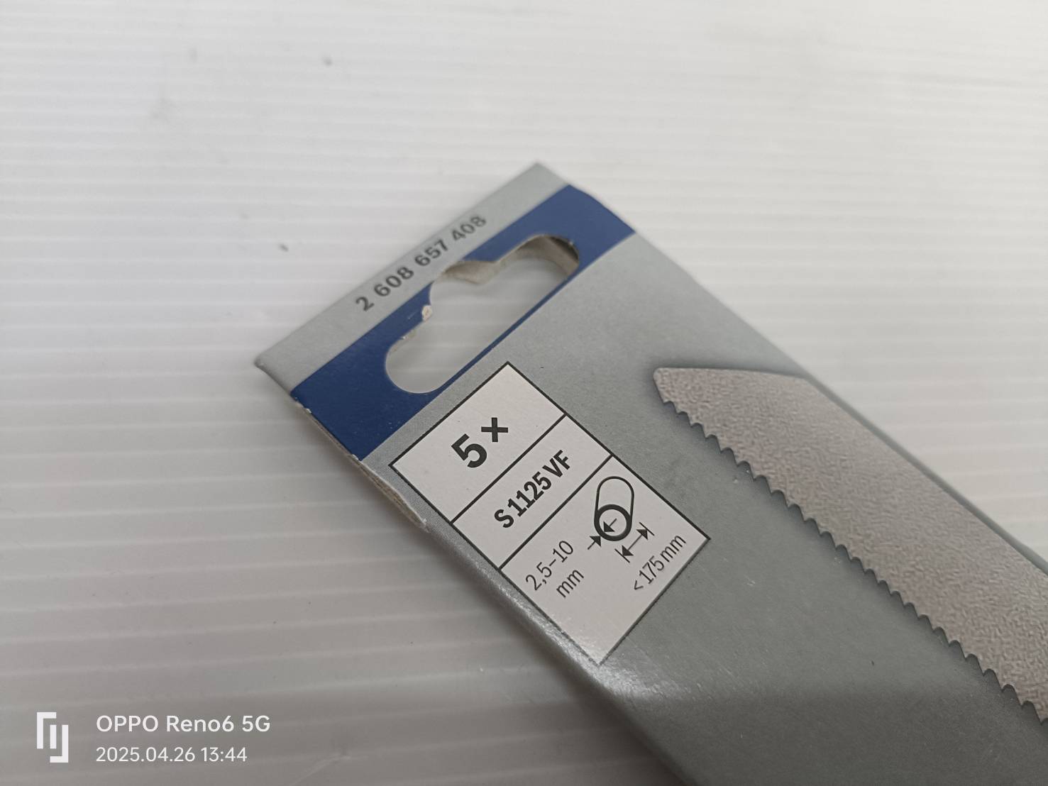 ใบเซเบอร์ S1125VF BOSCH #2608657408