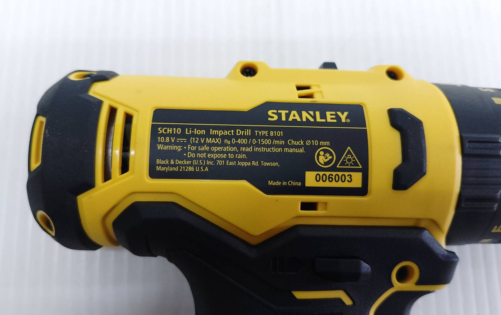 STANLEY รุ่น SCH10D1-B1 สว่านกระแทกไร้สาย 12V Max พร้อมแบตเตอรี่ 2.0AH
