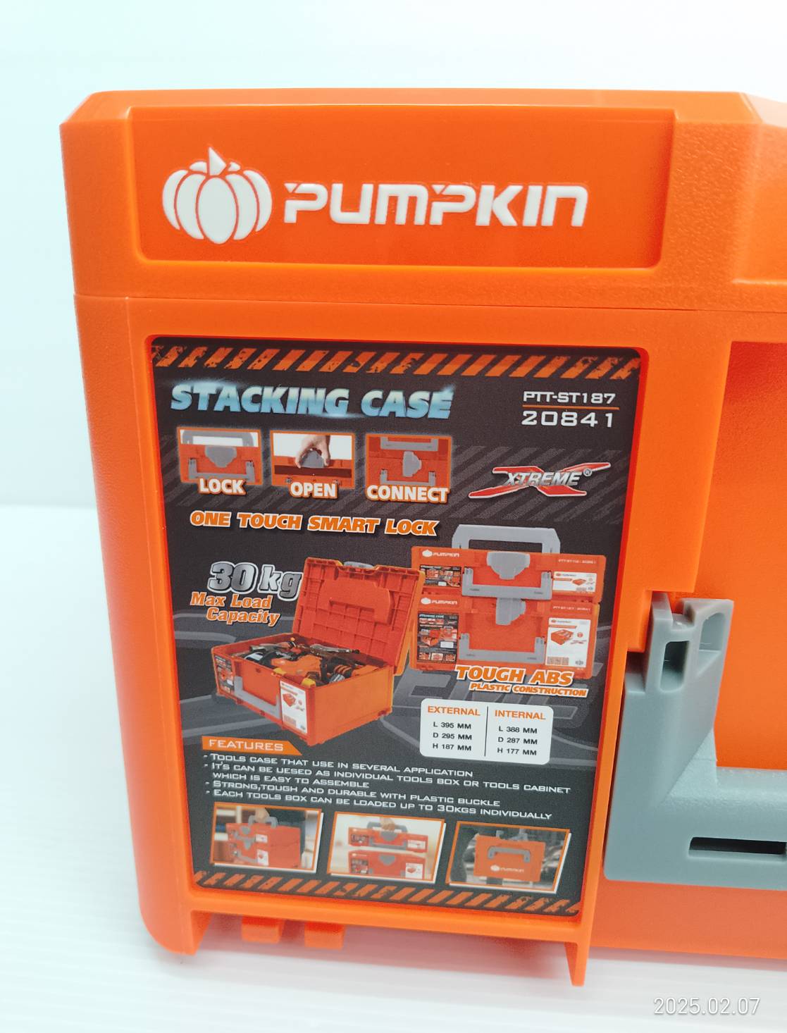 กล่องเครื่องมือเอนกประสงค์พลาสติกขนาด L PTT-ST187 PUMPKIN 20841